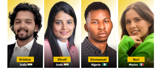 Founder's Gauntlet team: Krishna, Shruti, Emmanuel and Nuri