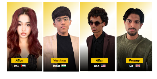 InnovaEntry team The Innova: Aliya, Vardaan, Allen and Pranay