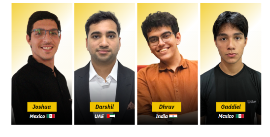 Pitch Slapped team: Joshua, Darshil, Dhruv and Gaddiel