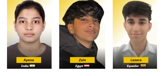 Tank It! team: Ayana, Zain and Lazaro